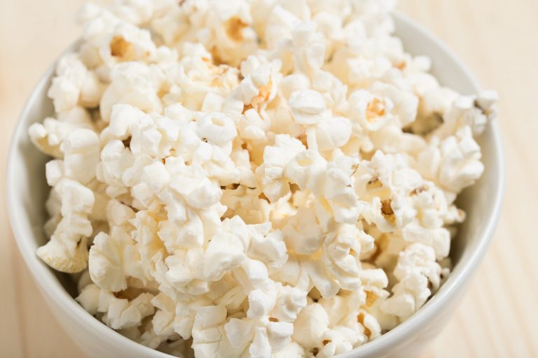 popcorn in a bowl