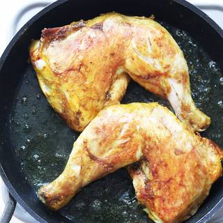 Roast chickens with a choice of oil until golden.