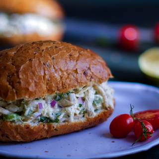 You can serve your chicken salad with different kinds of sandwich bread, or you can have it without any bread.