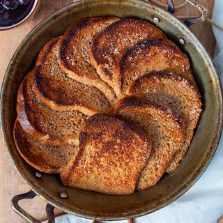 French toast roasted with oven