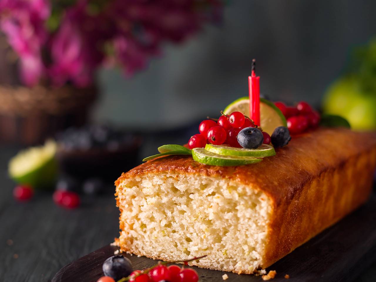 vegan Lemon Cake with Barley Flour