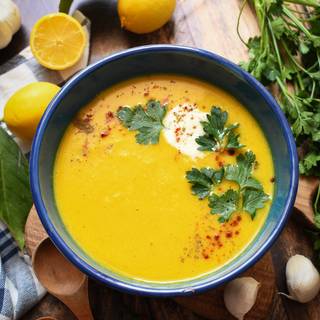 Finally, mix everything with a potato masher or a mixer until they are combined well. You can use fresh parsley to decorate your soup.