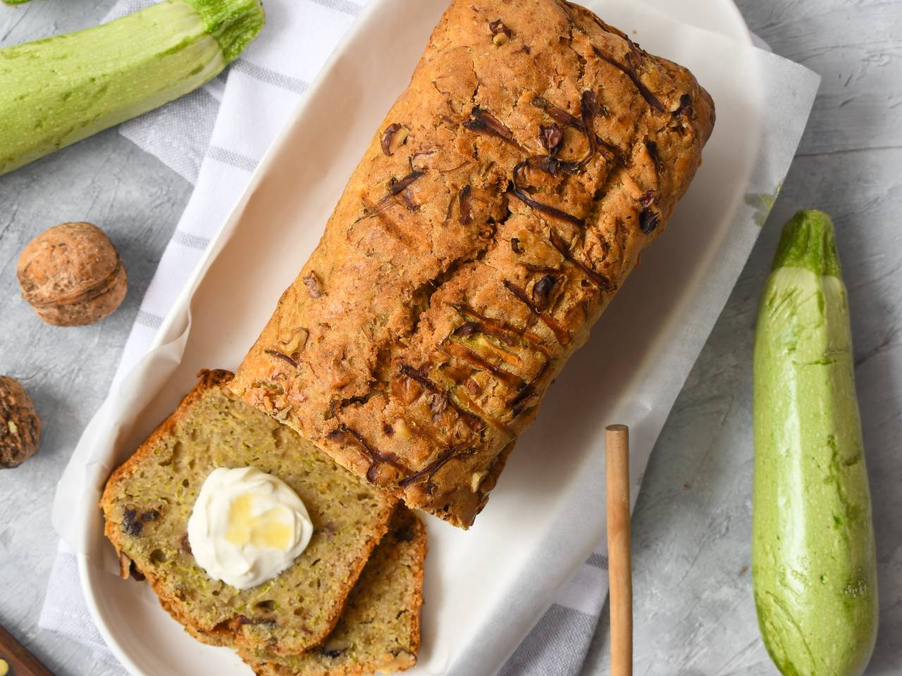 Best Ever Zucchini Walnut Bread