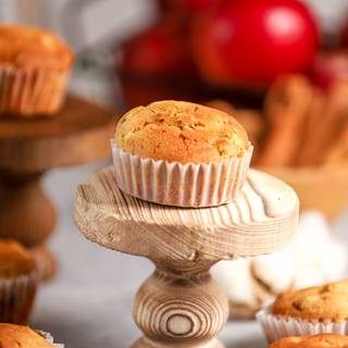 Cupcakes will go into the oven at 190C or 375F for about 35 to 40 minutes. Once they are ready, the amazing smell of cinnamon and apples will fill your house.