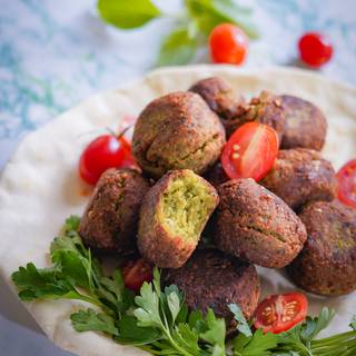 Now you can make your falafel sandwich and enjoy it. You can also have it with some fresh greens and vegetables.