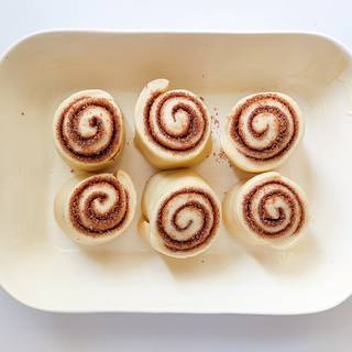 The rolls would rise a little and they are ready to bake.