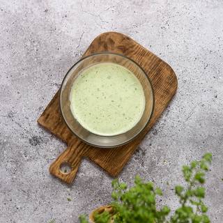 Add everything to a blender or whisk everything well. My batter is green because I added some vegetables to my recipe.