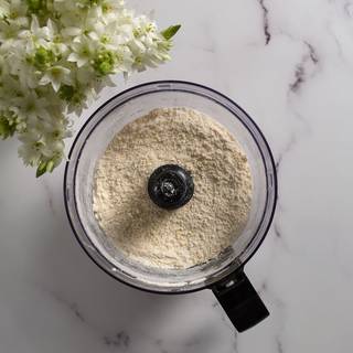 Pulse every 3 seconds 15 times. We don't want our dough to become warm by our food processor. 