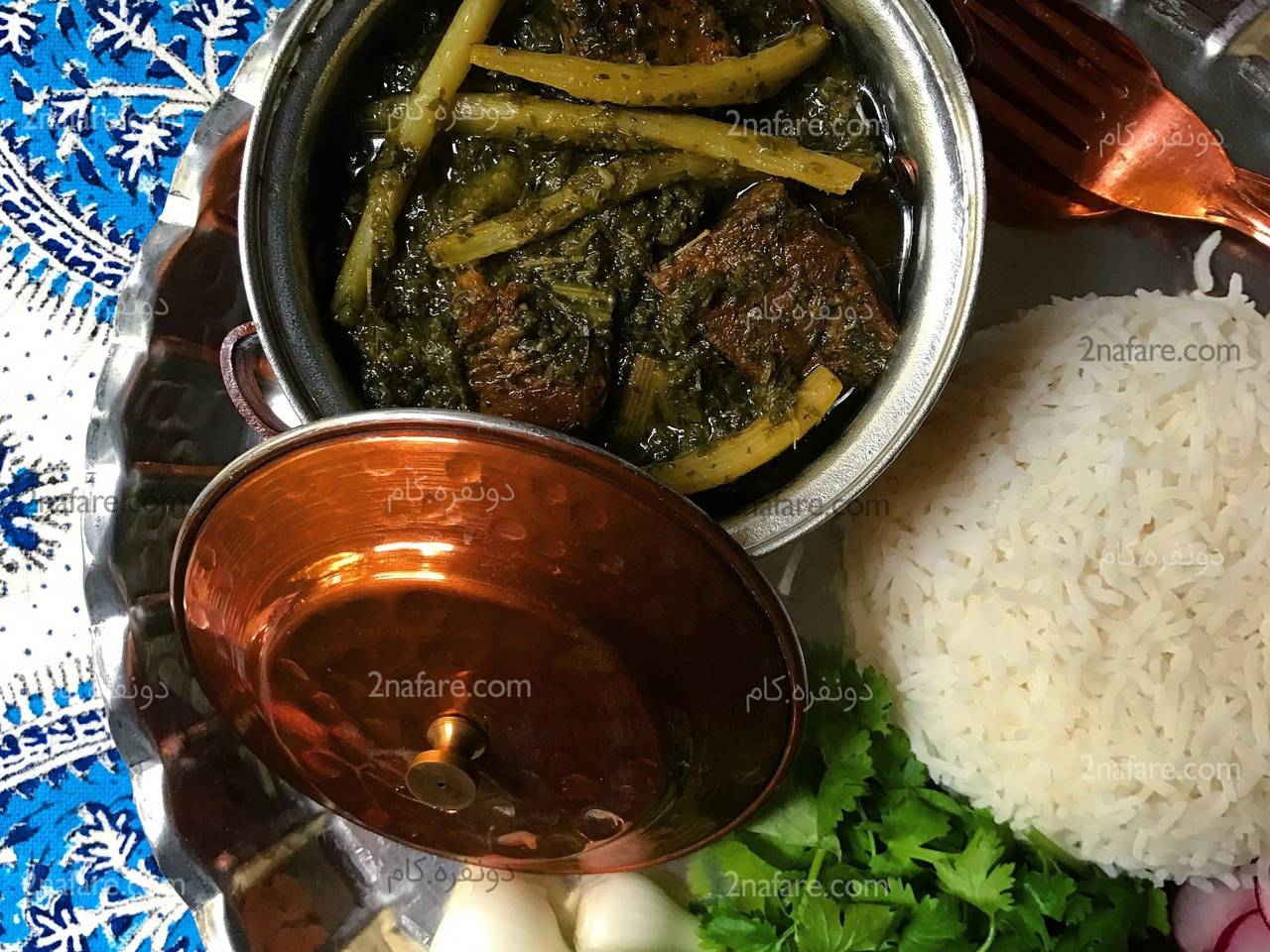 Acanthus stew (Khoresht-e Kangar)