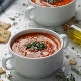 Roasted Tomato Soup with Basil