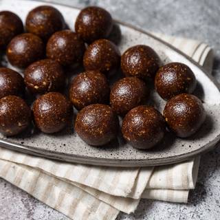 I used a spoon to make my truffles the same size. Knead one teaspoon of the dough in your hand and make a small ball.