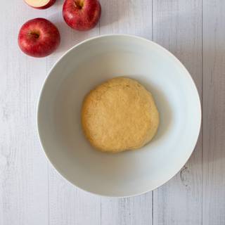 Knead the dough until it holds its shape. Let it rest in the fridge while we go and make our pie fillings.