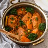 Curried Chicken Thighs with Vegetables