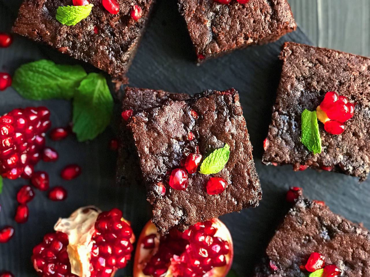 Pomegranate Brownies Recipe