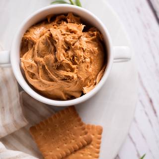 Our cookie butter is ready. Put it in a food storage container and keep it in the fridge.