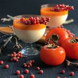 Persimmon Panna Cotta