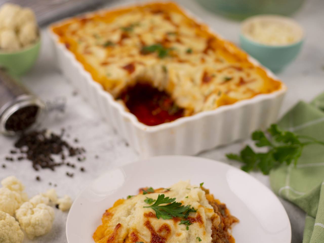 Keto Shepherd's Pie with Cauliflower Rice