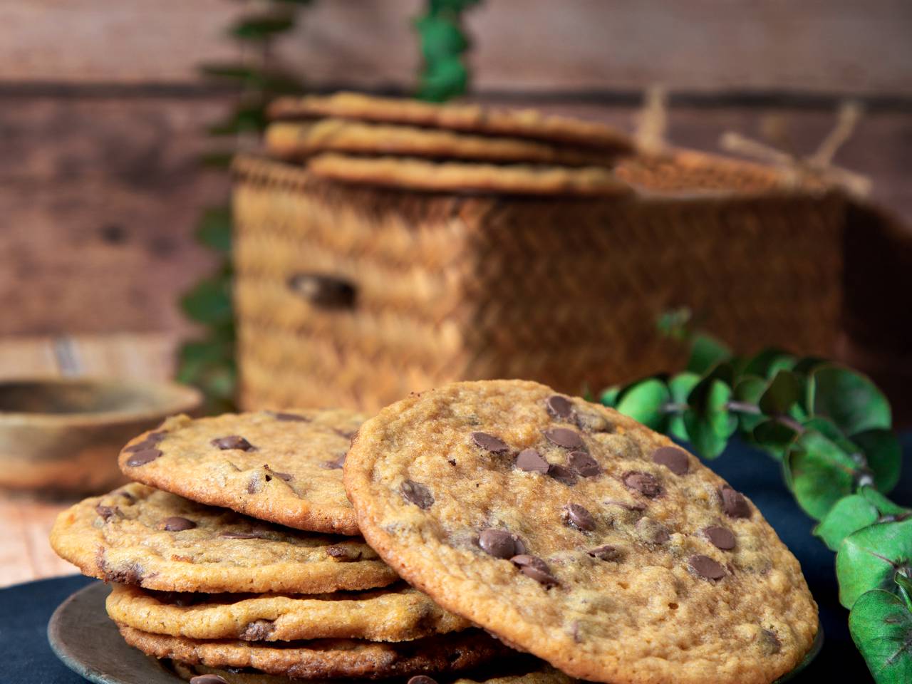 Flat and Chewy Chocolate Chip Cookies
