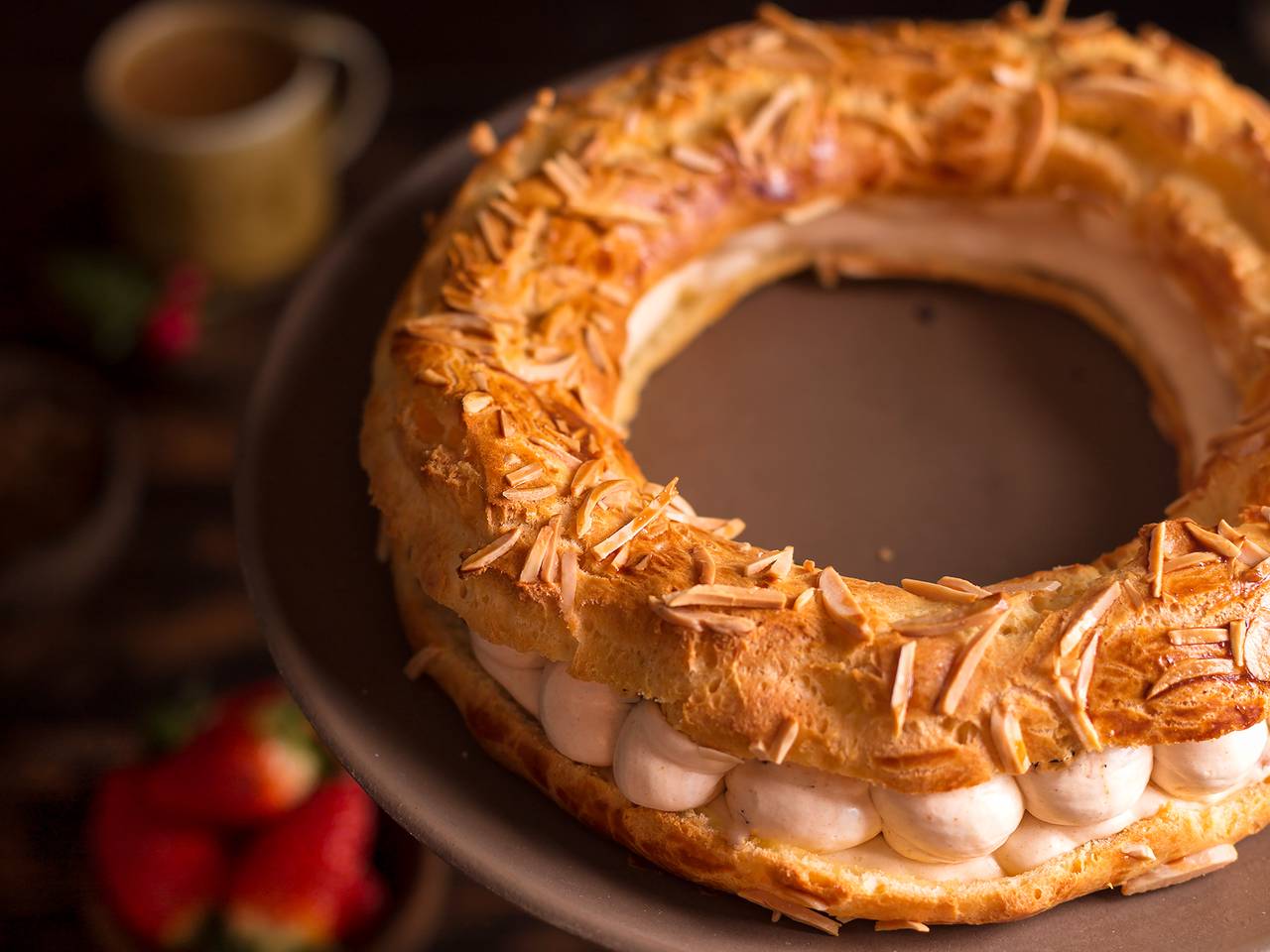 Paris-Brest With Caramel Whipped Cream