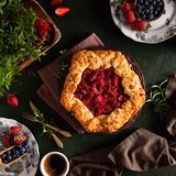 Eggless Strawberry Galette Recipe