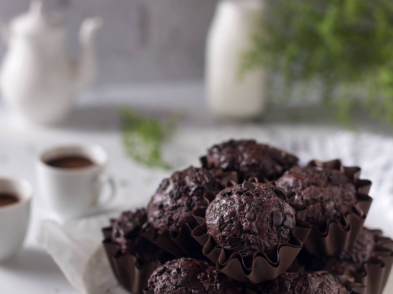 Double Chocolate Banana Muffins Recipe