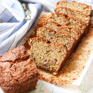 Let the bread cool, then remove it from the loaf pan and slice it.