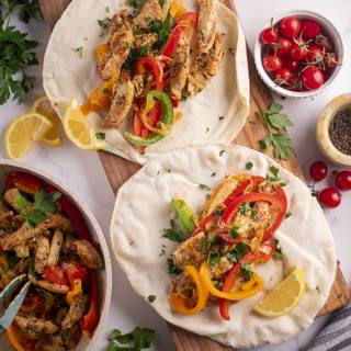 This incredible Fajita is ready and you can serve it with every bread you like.